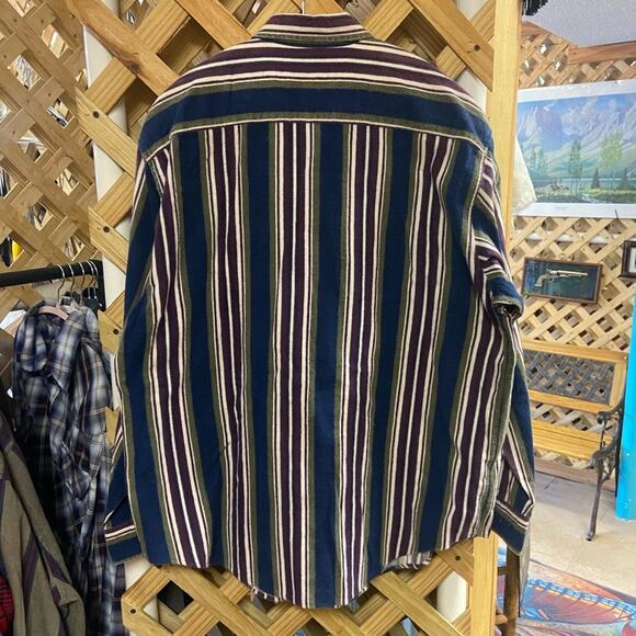 Vintage Northwest Territory Blue and White‎ Casual Button Down Shirt - Picture 3 of 3